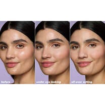 Before and After Set It Bright Color Correcting And Brightening Powder After Baking and Setting
